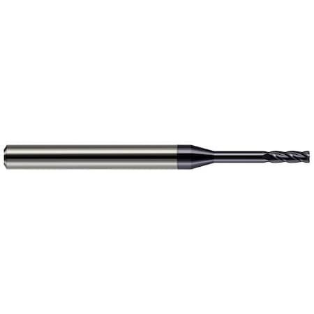 Harvey Tool 1m dia. x 0.01 in. Radius x 0.1170 in. x 0.3250 in. Carbide Corner Radius End Mill, 4 Flute 876039-C3